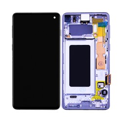 Touch+Display+Frame Samsung Galaxy S10/G973 Service Pack Prism White